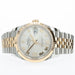 Rolex Datejust 36 Silver Diamond Dial 18K Yellow Gold & Stainless Steel 126233