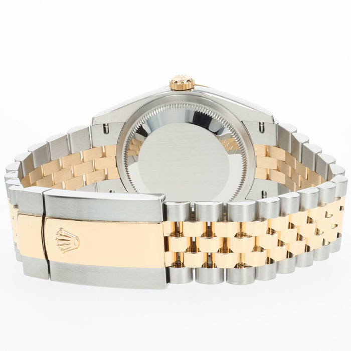 Rolex Datejust 36 Silver Diamond Dial 18K Yellow Gold & Stainless Steel 126233