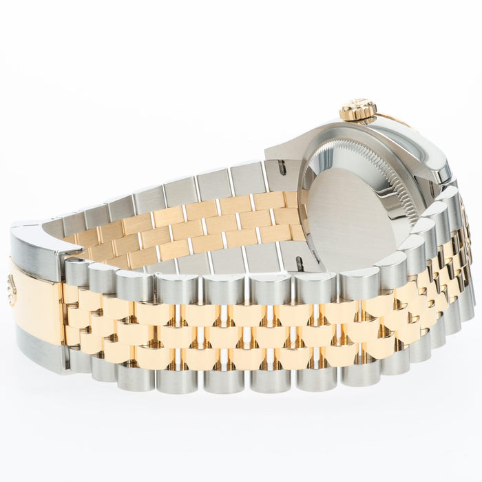 Rolex Datejust 36 Silver Diamond Dial 18K Yellow Gold & Stainless Steel 126233