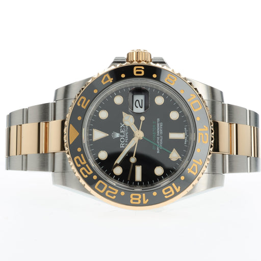 Rolex GMT-Master II Stainless Steel & Yellow Gold Black Dial Oyster 116713LN