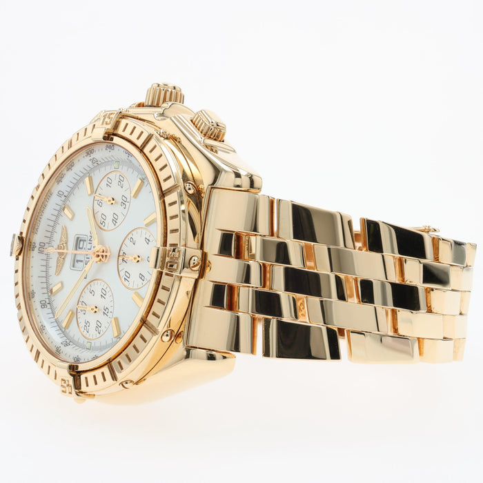 Breitling Crosswind Special Mother of Pearl Dial 18kt Yellow Gold K44355