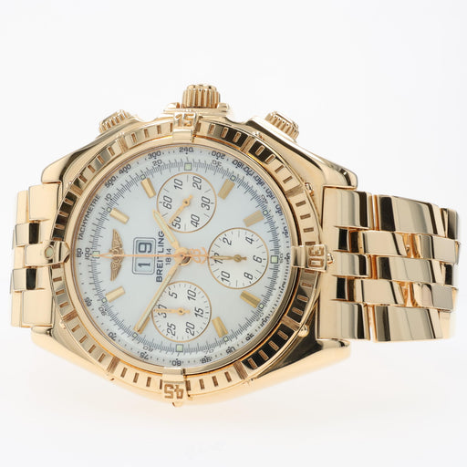 Breitling Crosswind Special Mother of Pearl Dial 18kt Yellow Gold K44355
