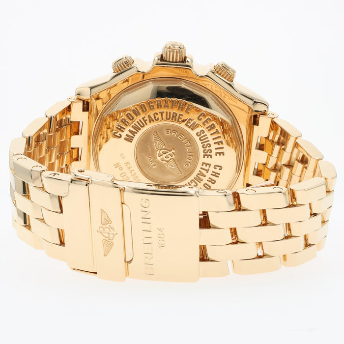 Breitling Crosswind Special Mother of Pearl Dial 18kt Yellow Gold K44355