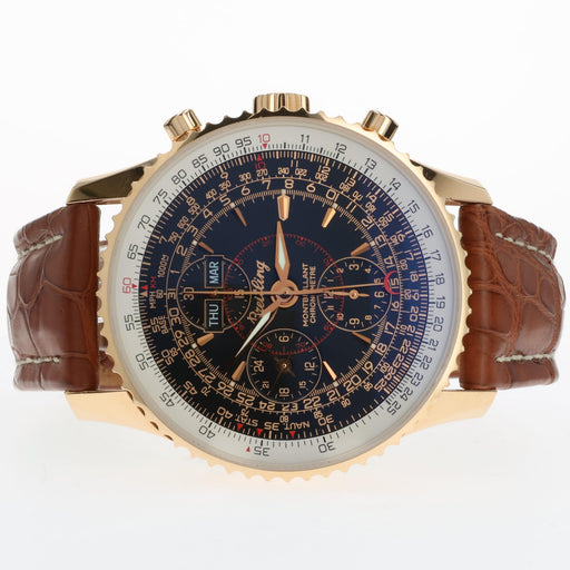 Breitling Navitimer Montbrilliant Black Dial Solid 18kt Rose Gold 43MM H21330
