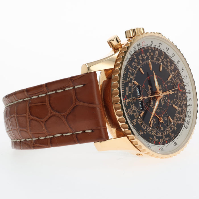 Breitling Navitimer Montbrilliant Black Dial Solid 18kt Rose Gold 43MM H21330