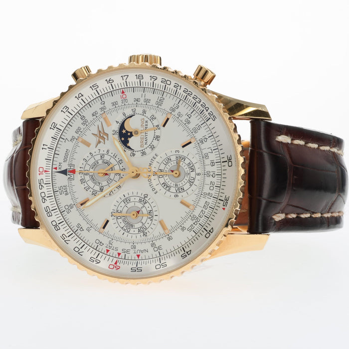 Breitling Navitimer 43mm Quantieme Perpetual Calendar 18kt Yellow Gold K29320