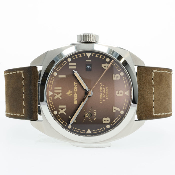 Bremont HMAF Terra Nova Caramel 40.5mm Stainless Steel Date TN40-DT-SS-HMAF-BR-B