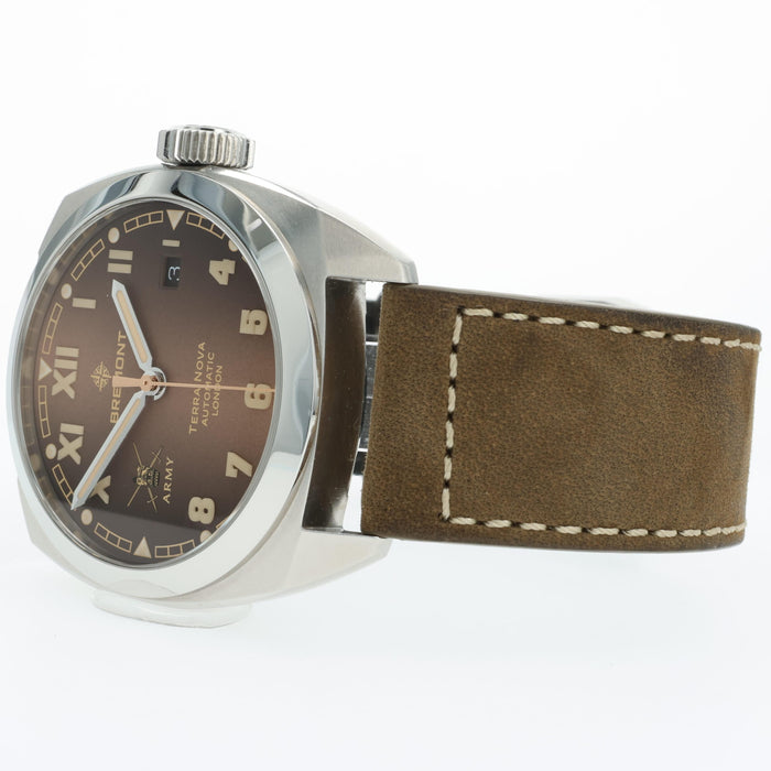 Bremont HMAF Terra Nova Caramel 40.5mm Stainless Steel Date TN40-DT-SS-HMAF-BR-B