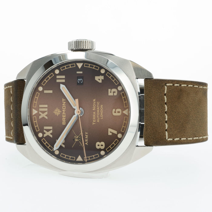 Bremont HMAF Terra Nova Caramel 40.5mm Stainless Steel Date TN40-DT-SS-HMAF-BR-B