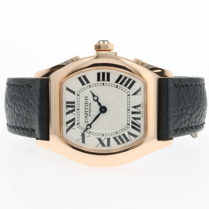 Cartier Torture 18K Rose Gold Manual Wind Silver Dial 28MM W1540251 2645F