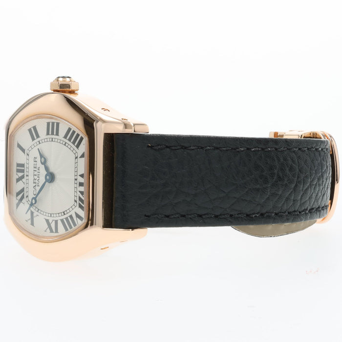 Cartier Torture 18K Rose Gold Manual Wind Silver Dial 28MM W1540251 2645F