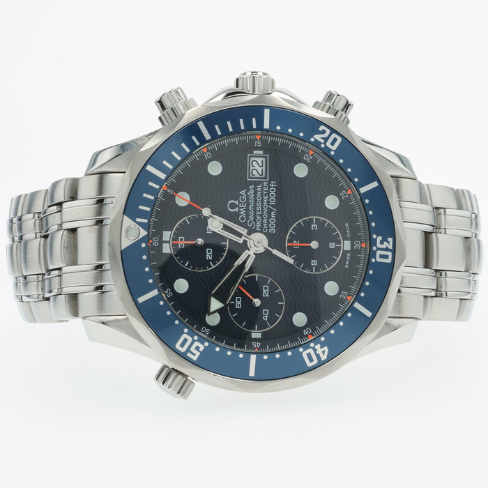 Omega Seamaster Chronograph Blue Dial Stainless Steel Automatic 2599.80