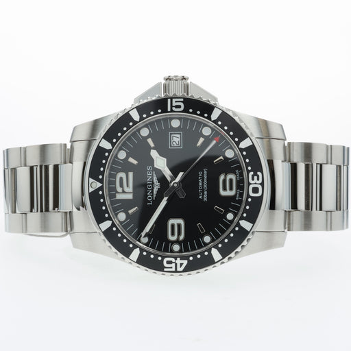 Longines HydroConquest Black Dial Diver Stainless Steel 41MM L3.742.4.56.6