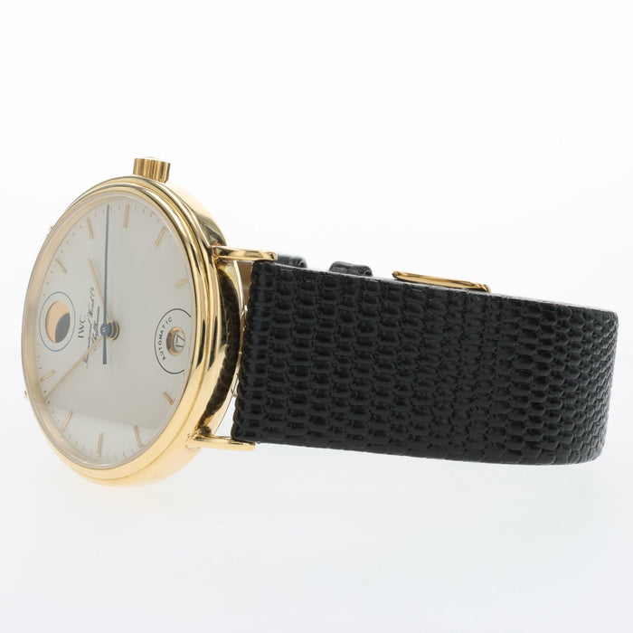 IWC Portofino 34mm Automatic Solid 18K Yellow Gold White Dial Date IW355001