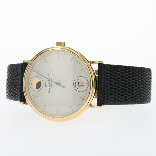 IWC Portofino 34mm Automatic Solid 18K Yellow Gold White Dial Date IW355001