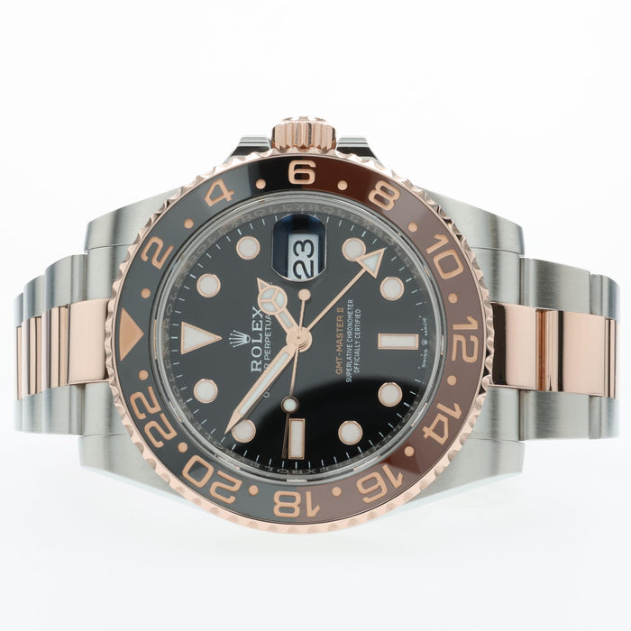 Rolex GMT Master II "Root Beer" 18kt Rose Gold & Stainless Steel 126711CHNR