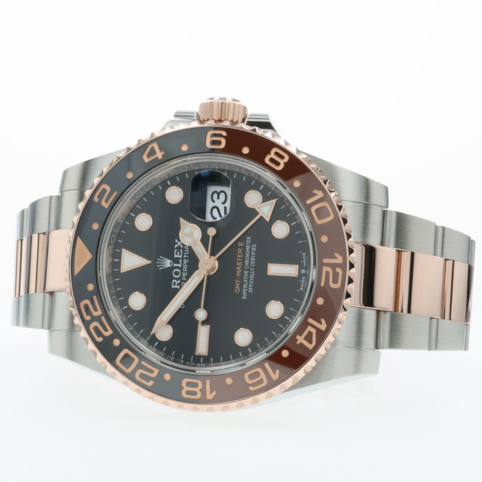 Rolex GMT Master II "Root Beer" 18kt Rose Gold & Stainless Steel 126711CHNR