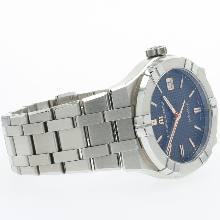 Maurice LaCroix Aikon 39mm Black Dial w/ Rose Gold Markers AI6007