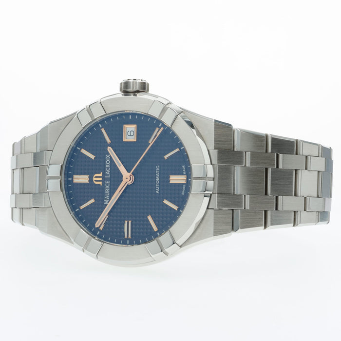 Maurice LaCroix Aikon 39mm Black Dial w/ Rose Gold Markers AI6007