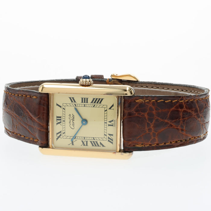 Cartier Tank de Must Vermeil Gold 20mm Quartz W1003153
