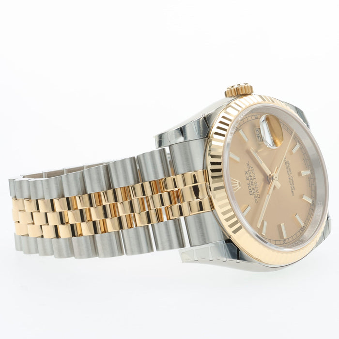Rolex Datejust 36mm Champagne Dial 18kt Yellow Gold & Stainless Steel 116233
