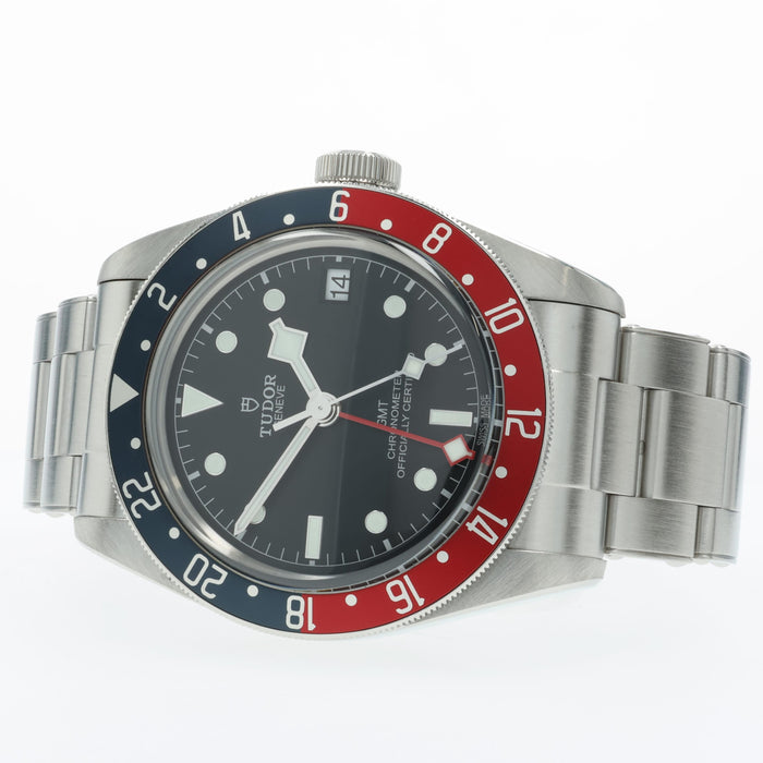 Tudor Black Bay GMT Pepsi 41mm Black Dial Automatic Stainless Steel 79830RB