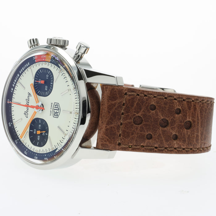 Breitling Top Time Deus Chronograph Cream Dial Automatic Steel 41MM A23310