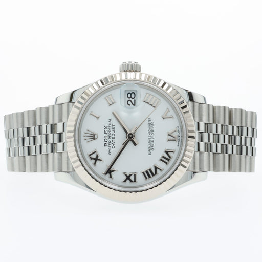 Rolex Datejust 31mm Automatic White Roman Jubilee Stainless Steel 278274