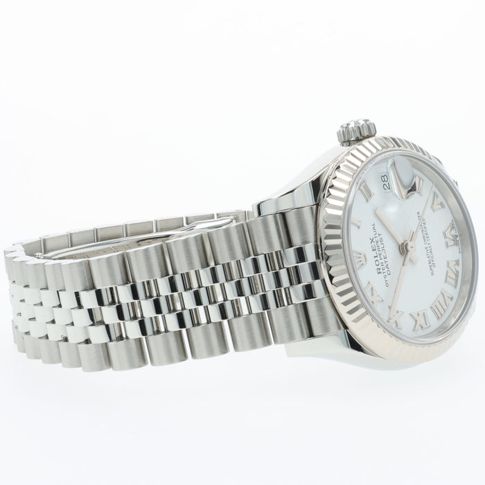 Rolex Datejust 31mm Automatic White Roman Jubilee Stainless Steel 278274