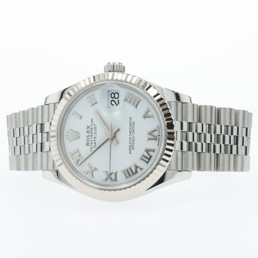 Rolex Datejust 31mm Automatic White Roman Jubilee Stainless Steel 278274