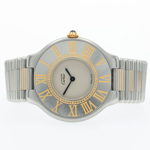 Cartier Ladies Must de Cartier 21 Stainless Steel & Yellow Gold Quartz W10051F4