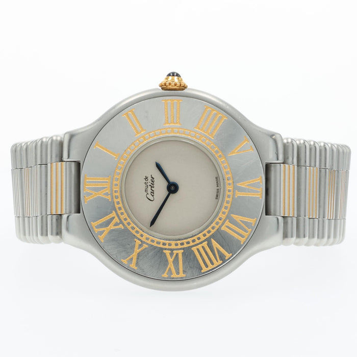 Cartier Ladies Must de Cartier 21 Stainless Steel & Yellow Gold Quartz W10051F4