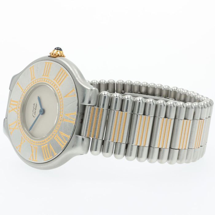 Cartier Ladies Must de Cartier 21 Stainless Steel & Yellow Gold Quartz W10051F4