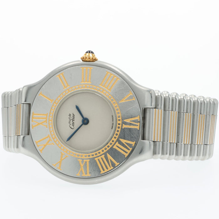 Cartier Ladies Must de Cartier 21 Stainless Steel & Yellow Gold Quartz W10051F4
