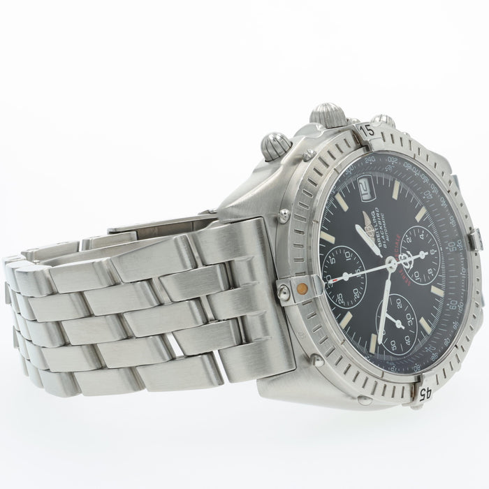 Breitling Chronomat Blackbird Black Dial Stainless Steel 40mm Automatic A13350