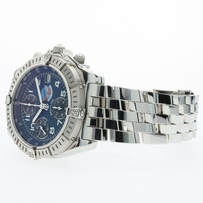 Breitling Chronomat Blackbird Blue Impulse Blue Dial 40MM Steel Automatic A13353