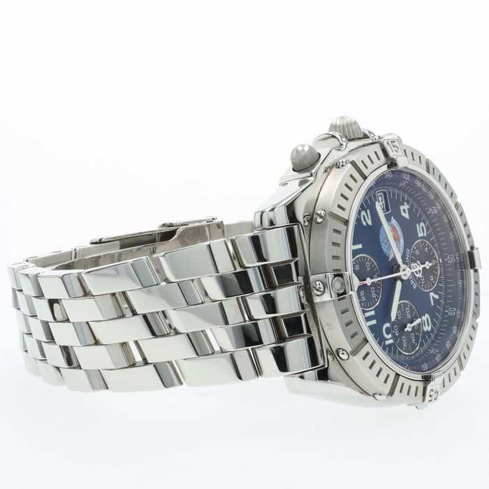 Breitling Chronomat Blackbird Blue Impulse Blue Dial 40MM Steel Automatic A13353