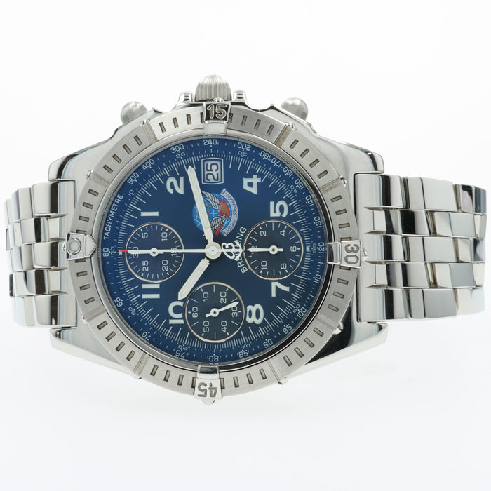 Breitling Chronomat Blackbird Blue Impulse Blue Dial 40MM Steel Automatic A13353