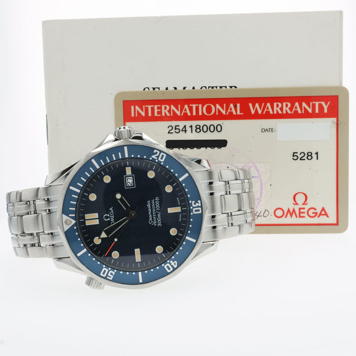 Omega Seamaster 007 Blue Dial Quartz 41MM Stainless Steel 2541.80