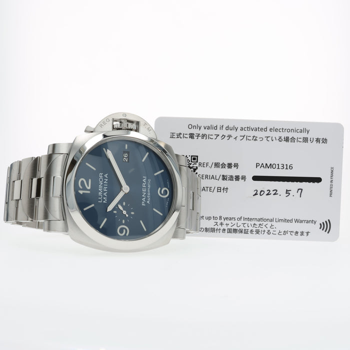 Panerai Luminor Marine Speccio Blu 44MM Automatic Stainless Steel PAM001316
