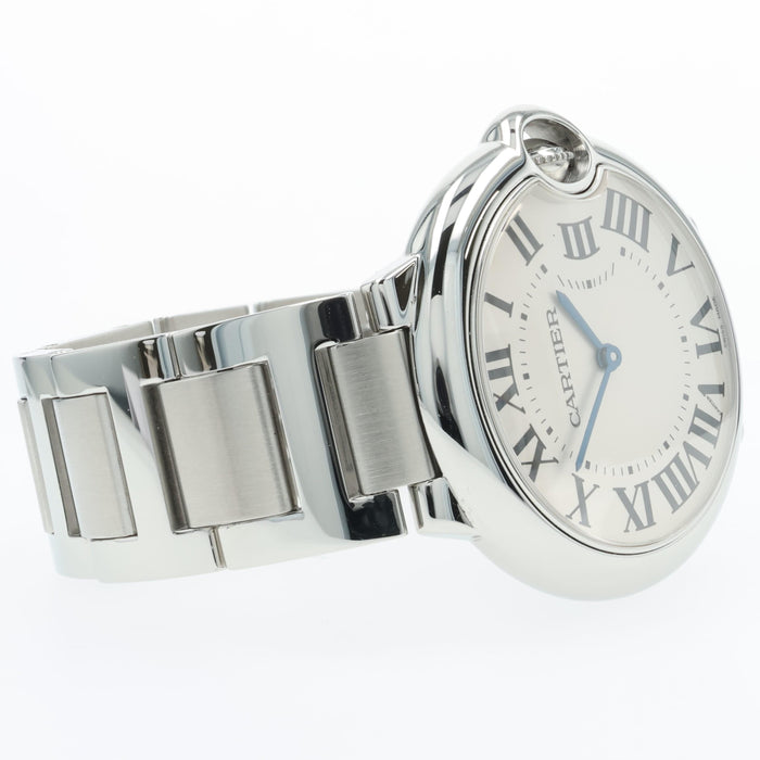 Cartier Ballon Bleu 36mm Silver Dial Quartz Stainless Steel W69011Z4 3005