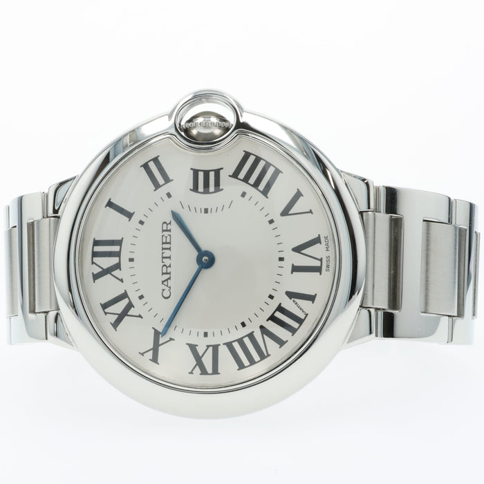 Cartier Ballon Bleu 36mm Silver Dial Quartz Stainless Steel W69011Z4 3005