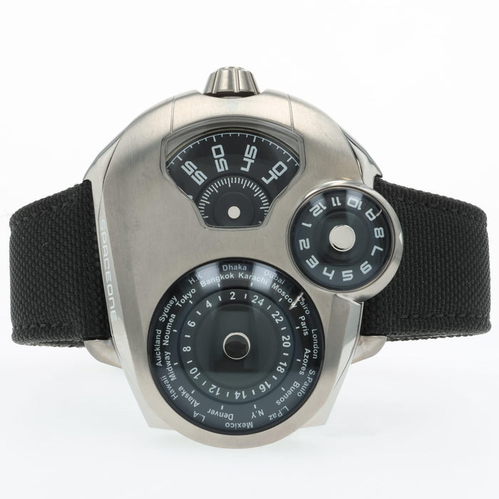 SpaceOne Worldtimer Automatic Titanium 49mm WT-Silver
