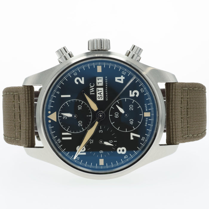 IWC Pilot Spitfire Chronograph Black Dial Stainless Steel 41MM IW387901