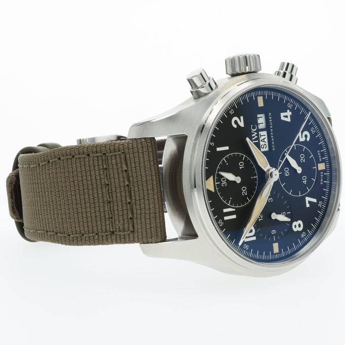 IWC Pilot Spitfire Chronograph Black Dial Stainless Steel 41MM IW387901