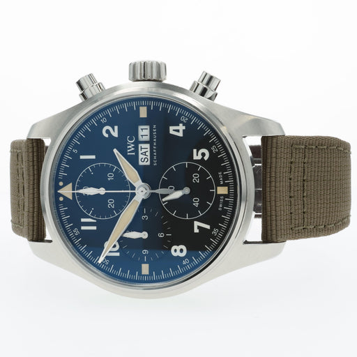 IWC Pilot Spitfire Chronograph Black Dial Stainless Steel 41MM IW387901