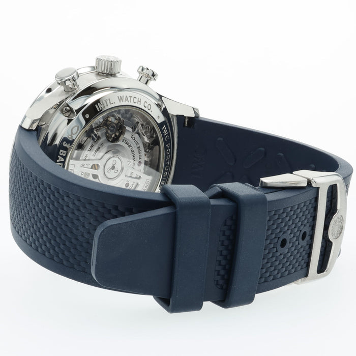 IWC Portugieser Chronograph White Dial "Blue Panda" 41MM Steel IW371620