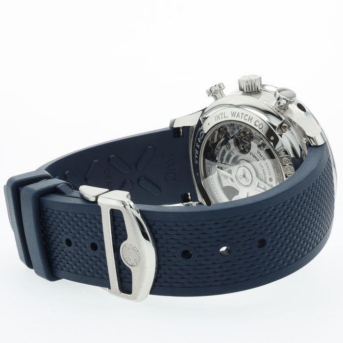IWC Portugieser Chronograph White Dial "Blue Panda" 41MM Steel IW371620