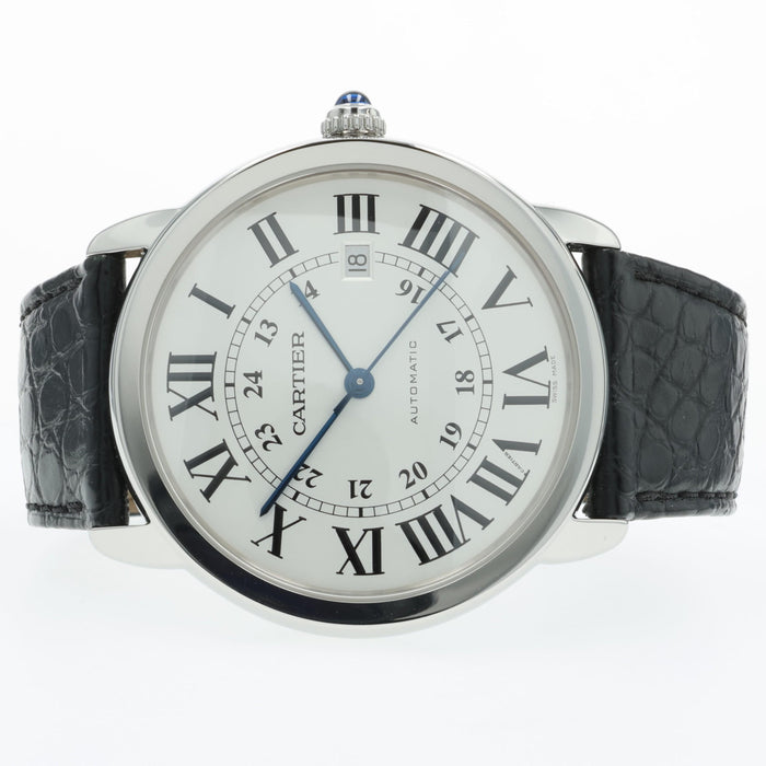 Cartier Ronde Solo XL Silver Dial Automatic Stainless Steel 42MM W6701010 3517