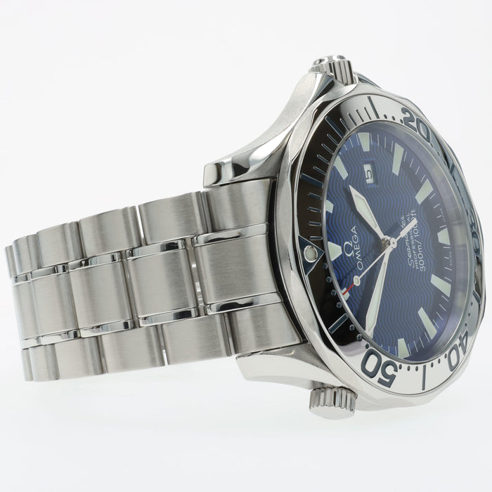 Omega Seamaster Electric Blue Dial Quartz 41MM Stainless Steel 2265.80